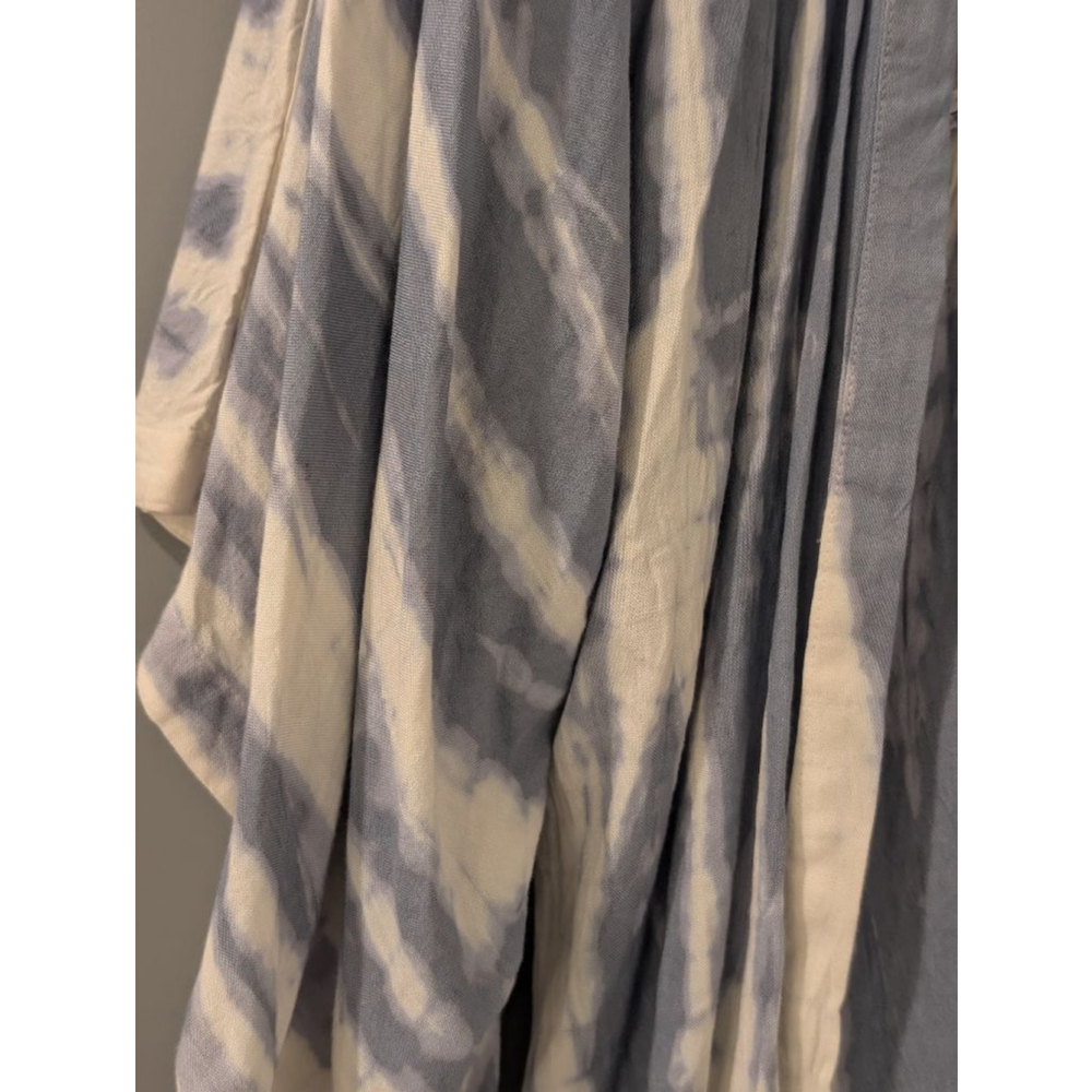 Women's STYLE ENVY Blue/grey & White Tie-Dye Shrug S - Picture 4 of 11